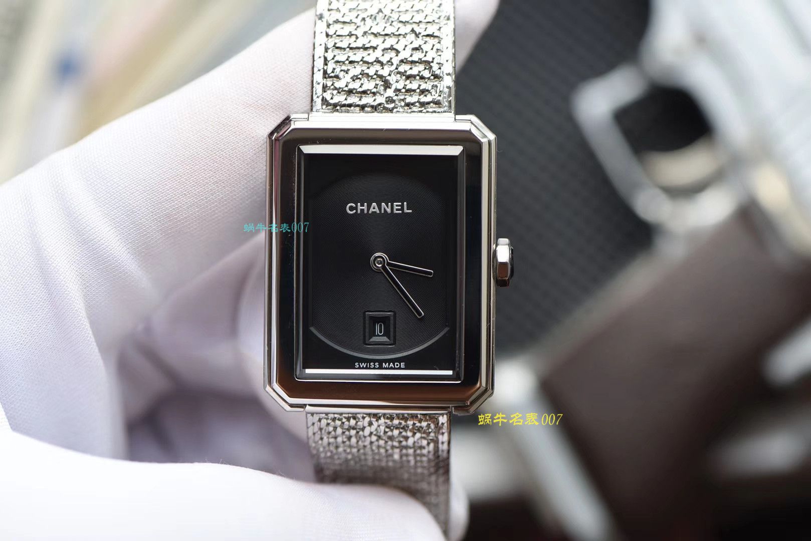 【复刻手表哪家好】香奈儿BOY · FRIEND系列BOY∙FRIEND TWEED女士腕表TWEED斜纹软呢钢带多面可选 / X51