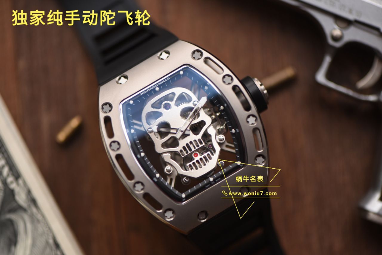 【视频评测理查德米勒骷髅头顶级复刻高仿手表Rm052至尊鬼王】RICHARD MILLE男士系列RM 052陀飞轮腕表 / RM 052