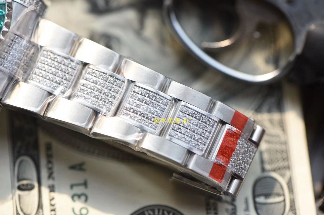 【LF厂顶级复刻劳力士高仿手表】LF帝皇定制版镶钻绿水鬼❗顶级绿钻水鬼 / R363