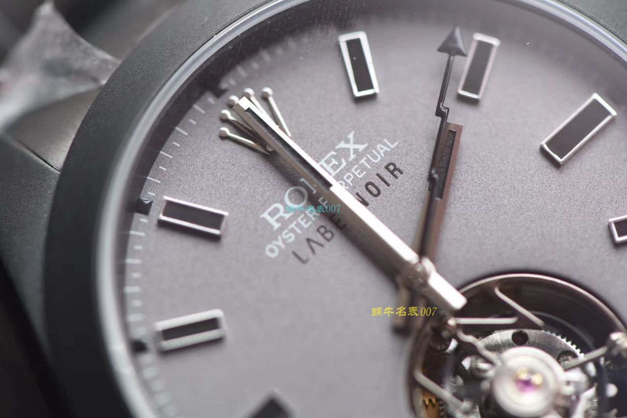 JB厂出品劳力士Label Noir合作开发116400闪电针的数据进行开发蚝式第一枚劳力士顶级复刻高仿陀飞轮腕表 / R361