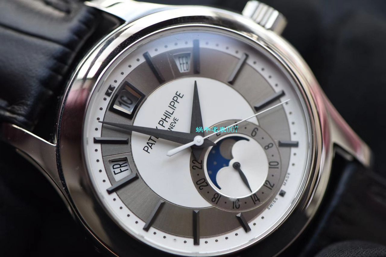 【GR厂复刻高仿百达翡丽手表价格】PATEK PHILIPPE复杂功能计时系列5205G-001 白金腕表 / BD272