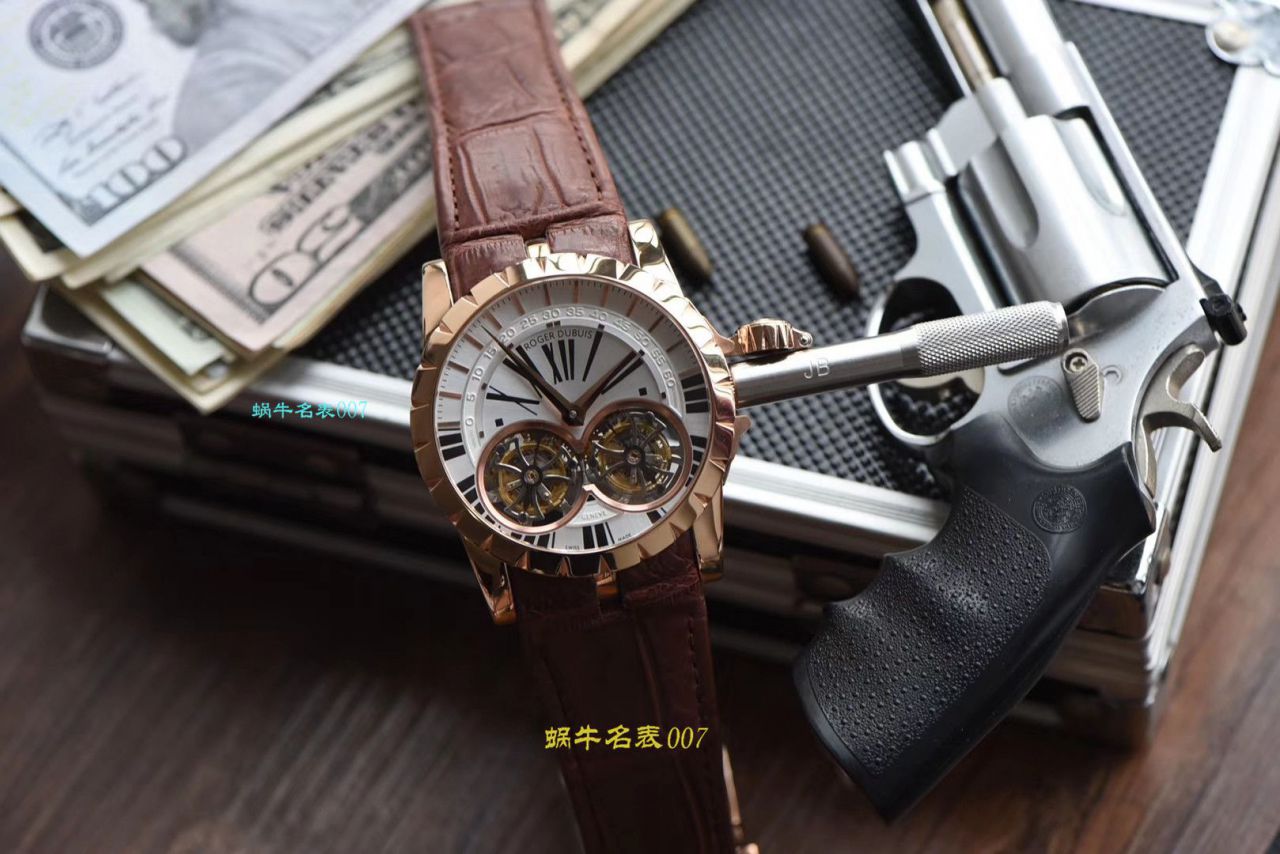 【JB厂罗杰杜彼复刻高仿双飞行陀飞轮手表】Roger Dubuis罗杰杜彼EXCALIBUR（王者系列）系列RDDBEX0249腕表 / LJ031