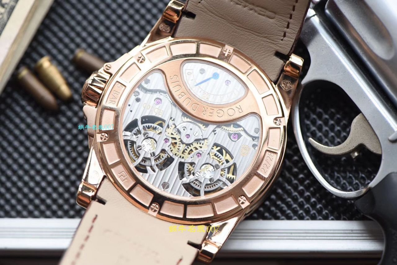 【JB厂罗杰杜彼复刻高仿双飞行陀飞轮手表】Roger Dubuis罗杰杜彼EXCALIBUR（王者系列）系列RDDBEX0249腕表 / LJ031