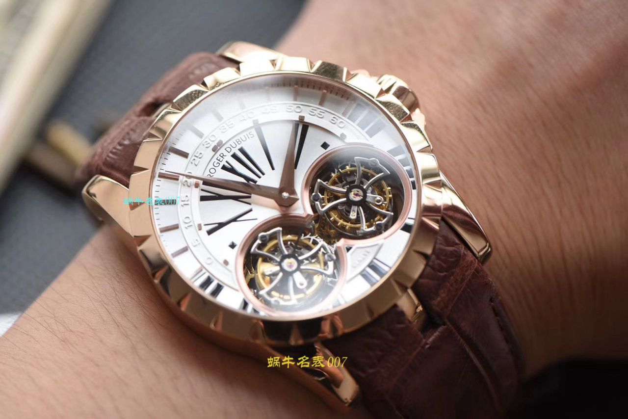 【JB厂罗杰杜彼复刻高仿双飞行陀飞轮手表】Roger Dubuis罗杰杜彼EXCALIBUR（王者系列）系列RDDBEX0249腕表 / LJ031