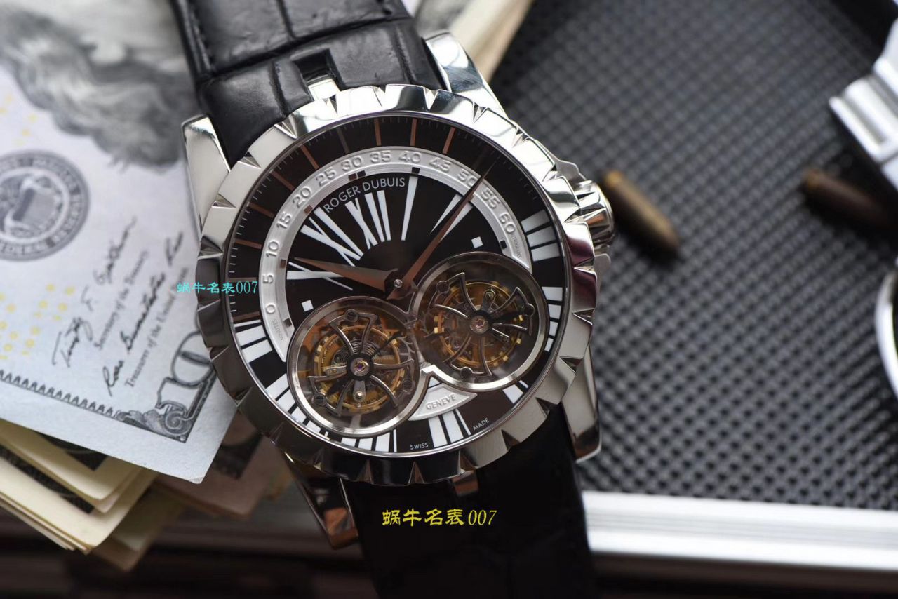 【JB厂罗杰杜彼复刻高仿双飞行陀飞轮手表】Roger Dubuis罗杰杜彼EXCALIBUR（王者系列）系列RDDBEX0249腕表 / LJ031