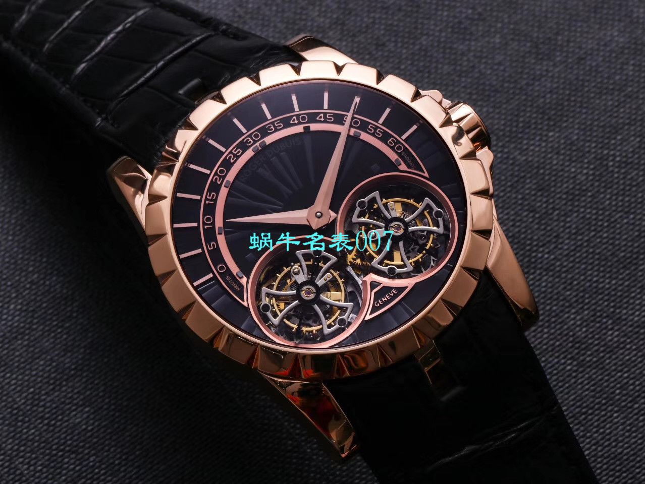 【JB厂罗杰杜彼复刻高仿双飞行陀飞轮手表】Roger Dubuis罗杰杜彼EXCALIBUR（王者系列）系列RDDBEX0249腕表 / LJ031