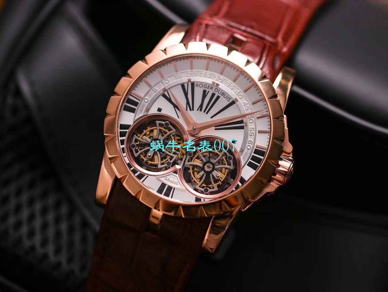 【JB厂罗杰杜彼复刻高仿双飞行陀飞轮手表】Roger Dubuis罗杰杜彼EXCALIBUR（王者系列）系列RDDBEX0249腕表 / LJ031