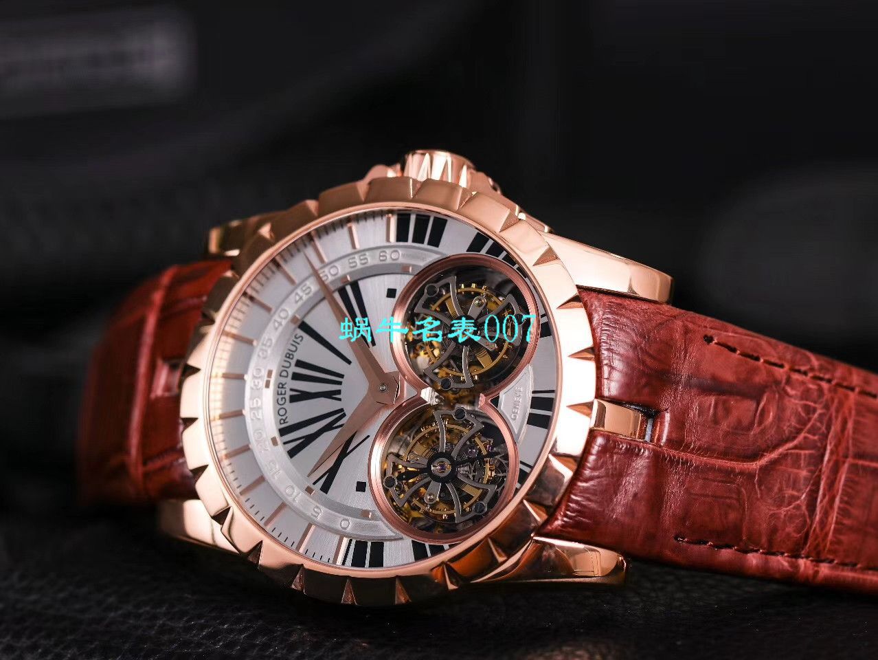【JB厂罗杰杜彼复刻高仿双飞行陀飞轮手表】Roger Dubuis罗杰杜彼EXCALIBUR（王者系列）系列RDDBEX0249腕表 / LJ031