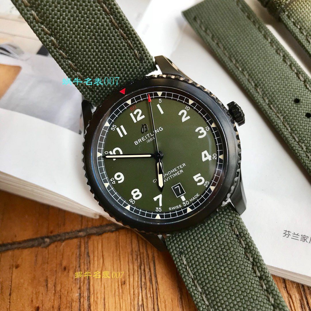 【渠道原单】百年灵飞行员8系列41柯蒂斯战鹰特别版M173152A1L1X2腕表 / BL106