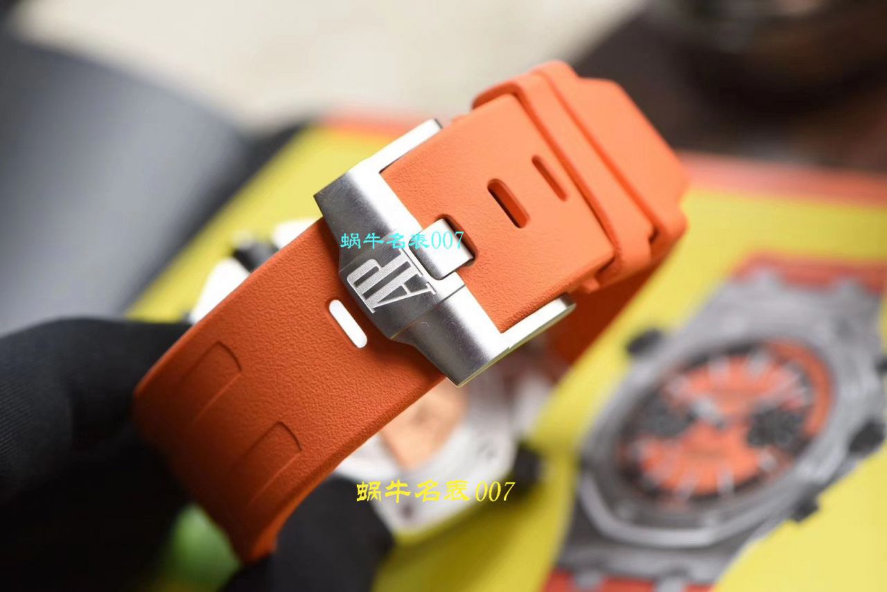 【NOOB厂复刻表无敌超值～N厂鲜橙计时离岸】爱彼复刻高仿皇家橡树离岸型系列26703ST.OO.A070CA.01腕表 / AP169