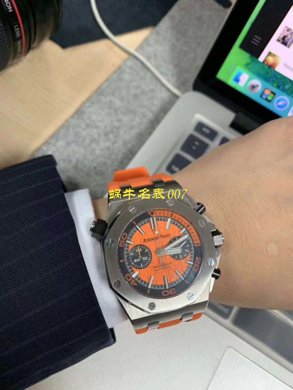 【NOOB厂复刻表无敌超值～N厂鲜橙计时离岸】爱彼复刻高仿皇家橡树离岸型系列26703ST.OO.A070CA.01腕表 / AP169