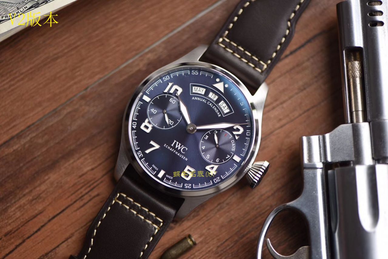 【视频评测YL厂万国 复刻表】IWC万国表飞行员高仿IW502703腕表(大型飞行员年历腕表“小王子”特别版) / WG376