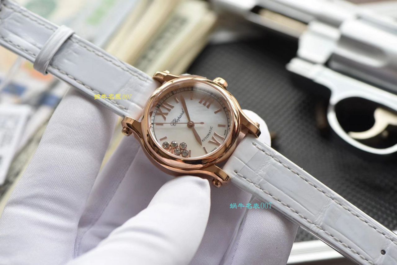 【NR厂高端复刻高仿女表小号30毫米】萧邦HAPPY DIAMONDS系列274893-5009腕表 / XB028