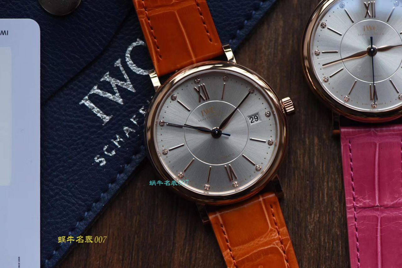【M+厂顶级复刻高仿手表】IWC万国表柏涛菲诺系列IW458116、IW458101女士腕表 