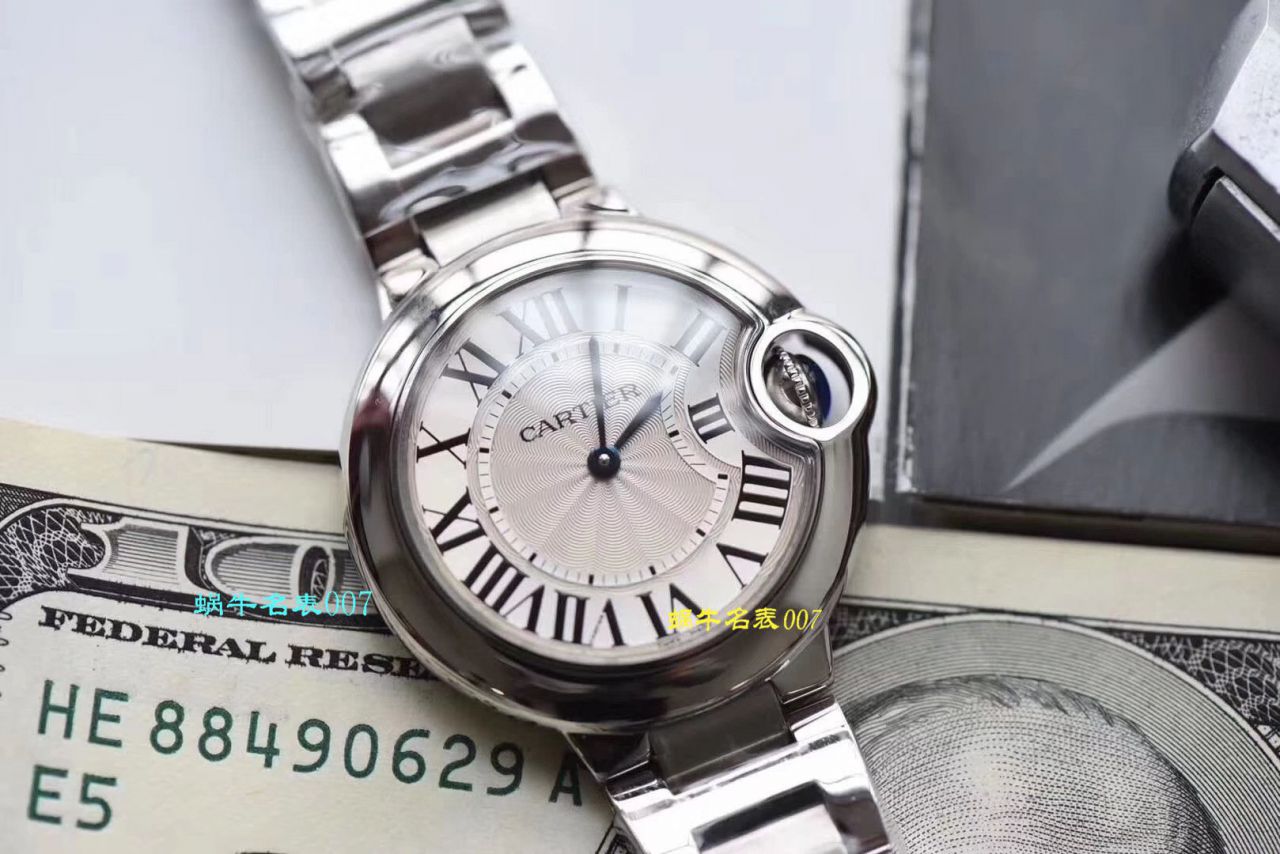 【顶级复刻表最好的商家V6厂最新升级版】卡地亚蓝气球高仿W6920084女士33毫米腕表 / K218