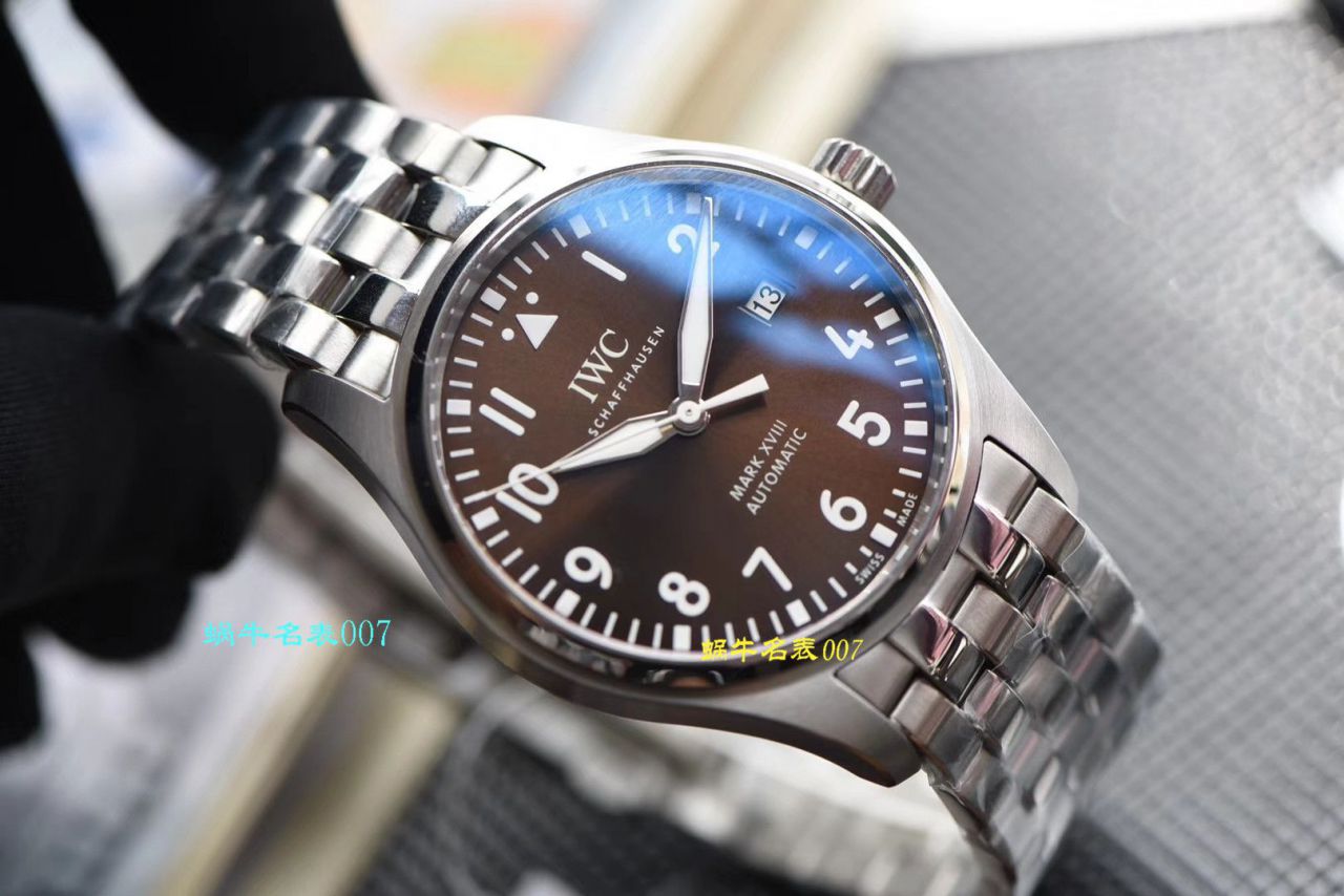 【视频评测V7厂马克十八钢带版】IWC万国表飞行员系列IW327014腕表(小王子)（万国超A高仿复刻表哪个厂最好） / WG359