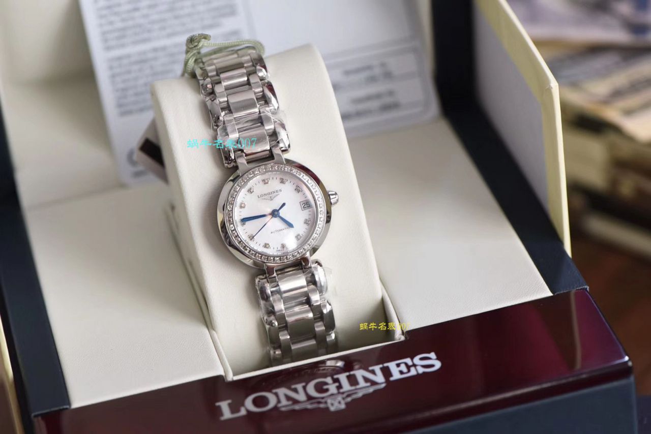 【原单真钻原装机芯机械女表】浪琴优雅PRIMALUNA心月系列L8.111.0.87.6腕表 / L112