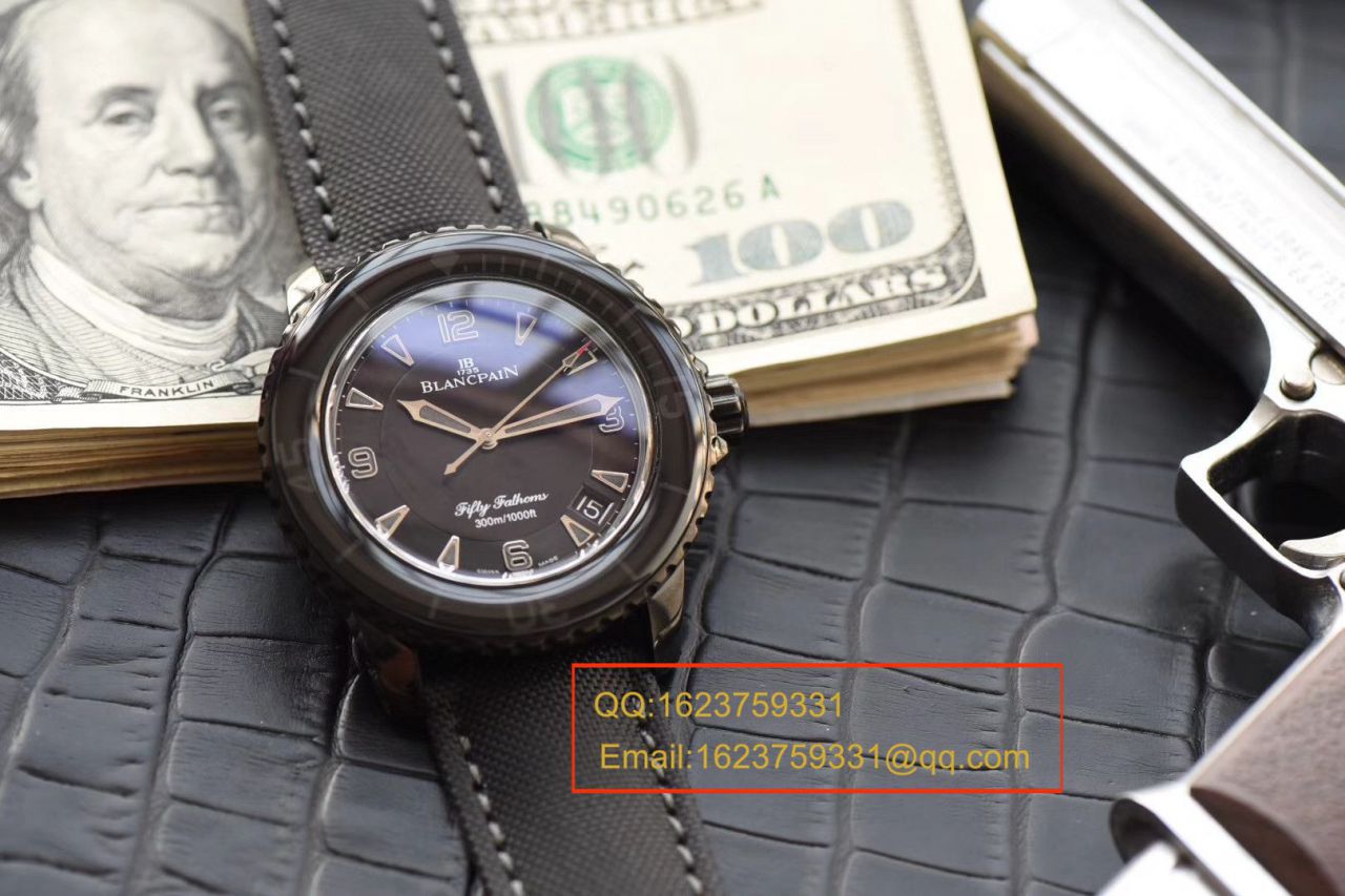 【哪里买中国广州复刻高仿手表】视频评测ZF厂宝珀五十噚系列“黑武士”噚终极版5015-11C30-52A腕表 / BP060