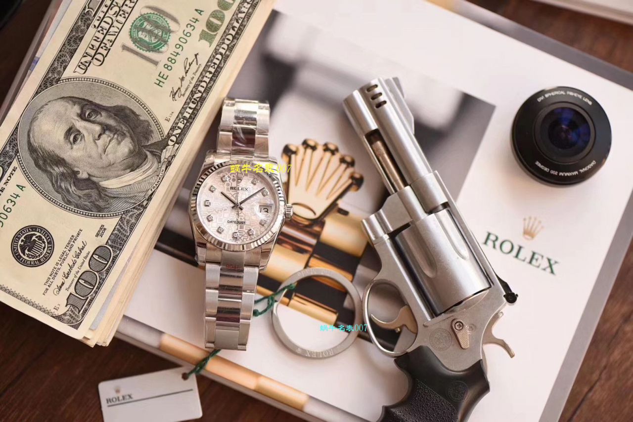 【视频评测什么叫复刻表，最好的复刻表】DJ厂劳力士日志型36高仿116234-G-63600银石腕表 / R360