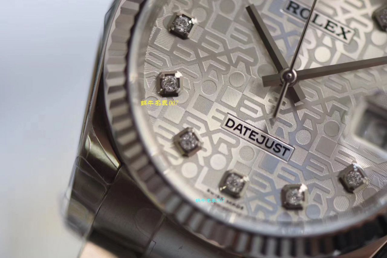 【视频评测什么叫复刻表，最好的复刻表】DJ厂劳力士日志型36高仿116234-G-63600银石腕表 / R360