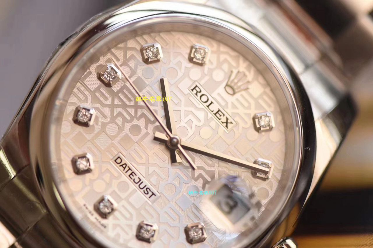 【视频评测什么叫复刻表，最好的复刻表】DJ厂劳力士日志型36高仿116234-G-63600银石腕表 / R360