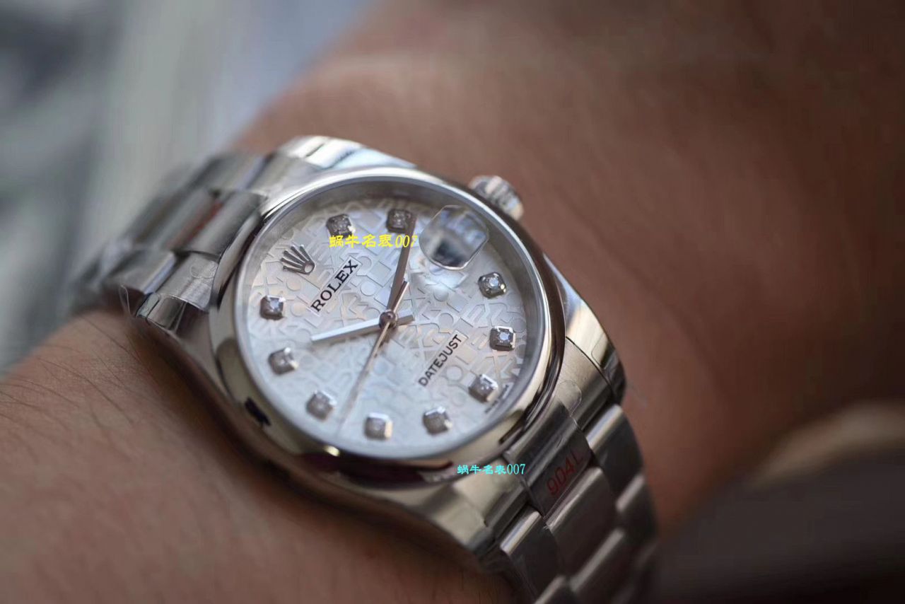 【视频评测高仿劳力士男表价格】DJ厂电脑纹面劳力士日志型36系列m116234-0122腕表 
