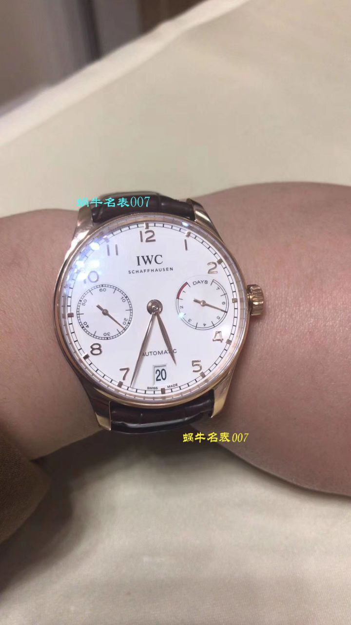 IWC万国表葡萄牙系列IW500705腕表(新款葡7)【ZF厂超A高仿万国葡七手表V5版本】 / WG256KH