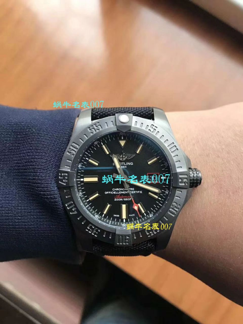 原单新款，百年灵复仇者黑鸟，44mm，原厂钛金属表壳 / BL087