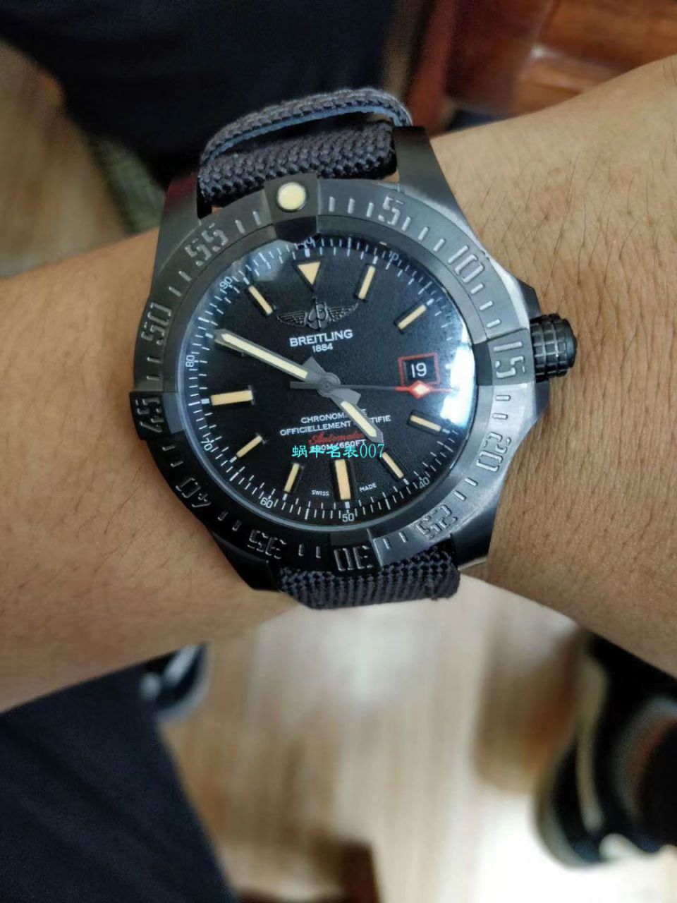 原单新款，百年灵复仇者黑鸟，44mm，原厂钛金属表壳 / BL087