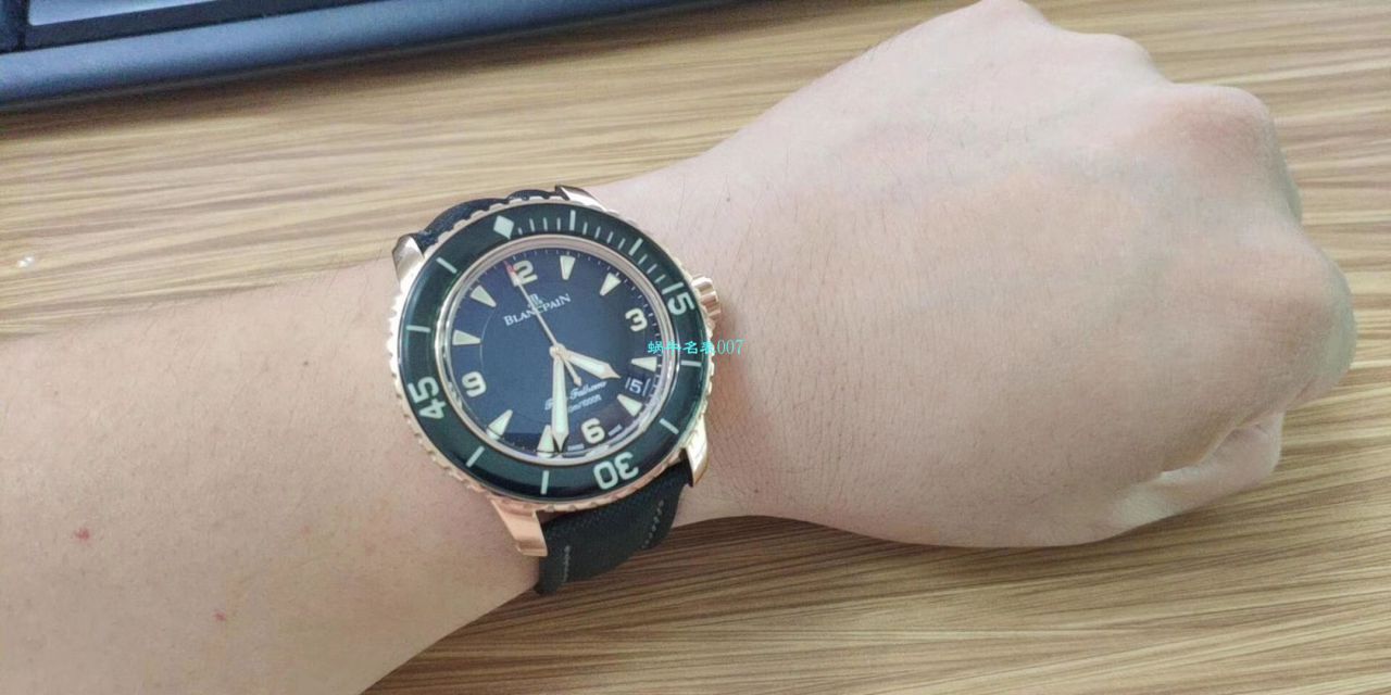 【视频评测ZF厂宝珀五十噚复刻高仿手表】Blancpain宝珀五十噚系列 5015D-1140-52B腕表 / BP061