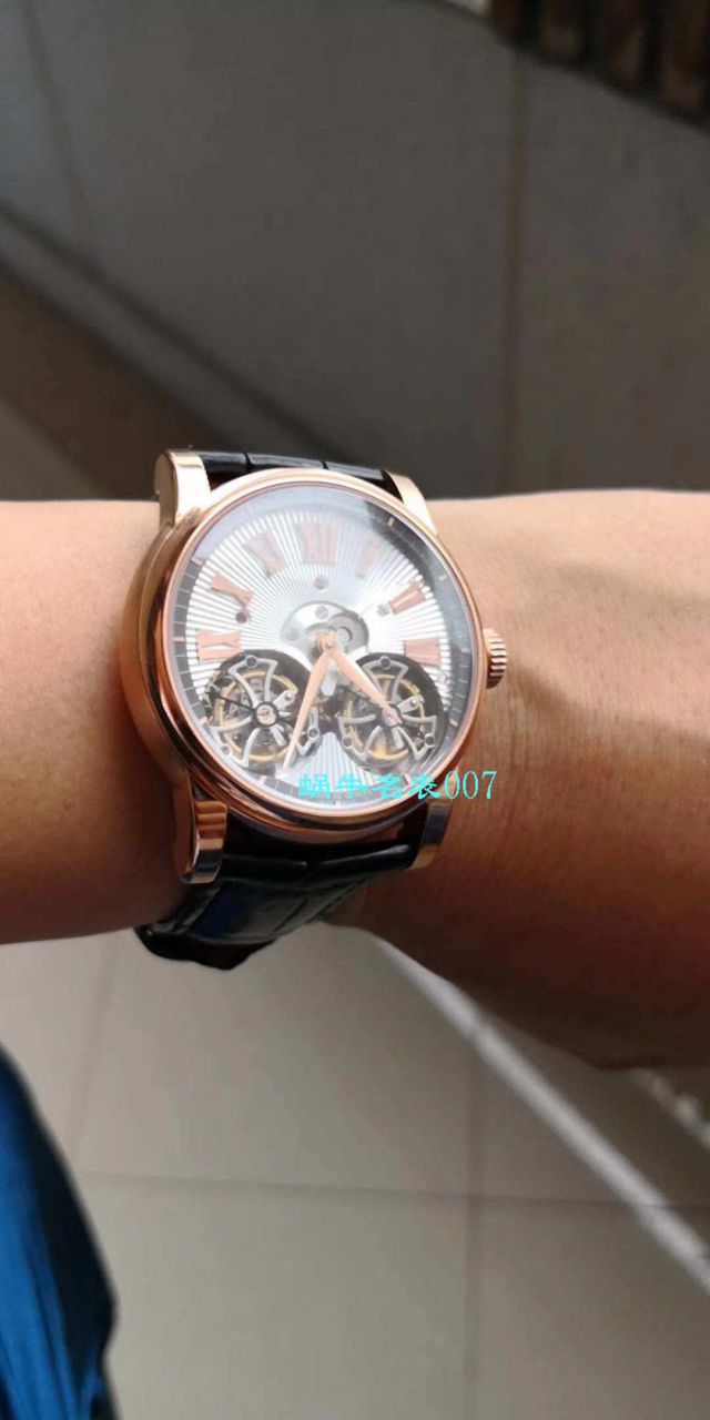 罗杰杜彼致敬系列真双陀飞轮 行业唯一一款搭载双飞轮的顶级复刻高仿腕表 / LJ022