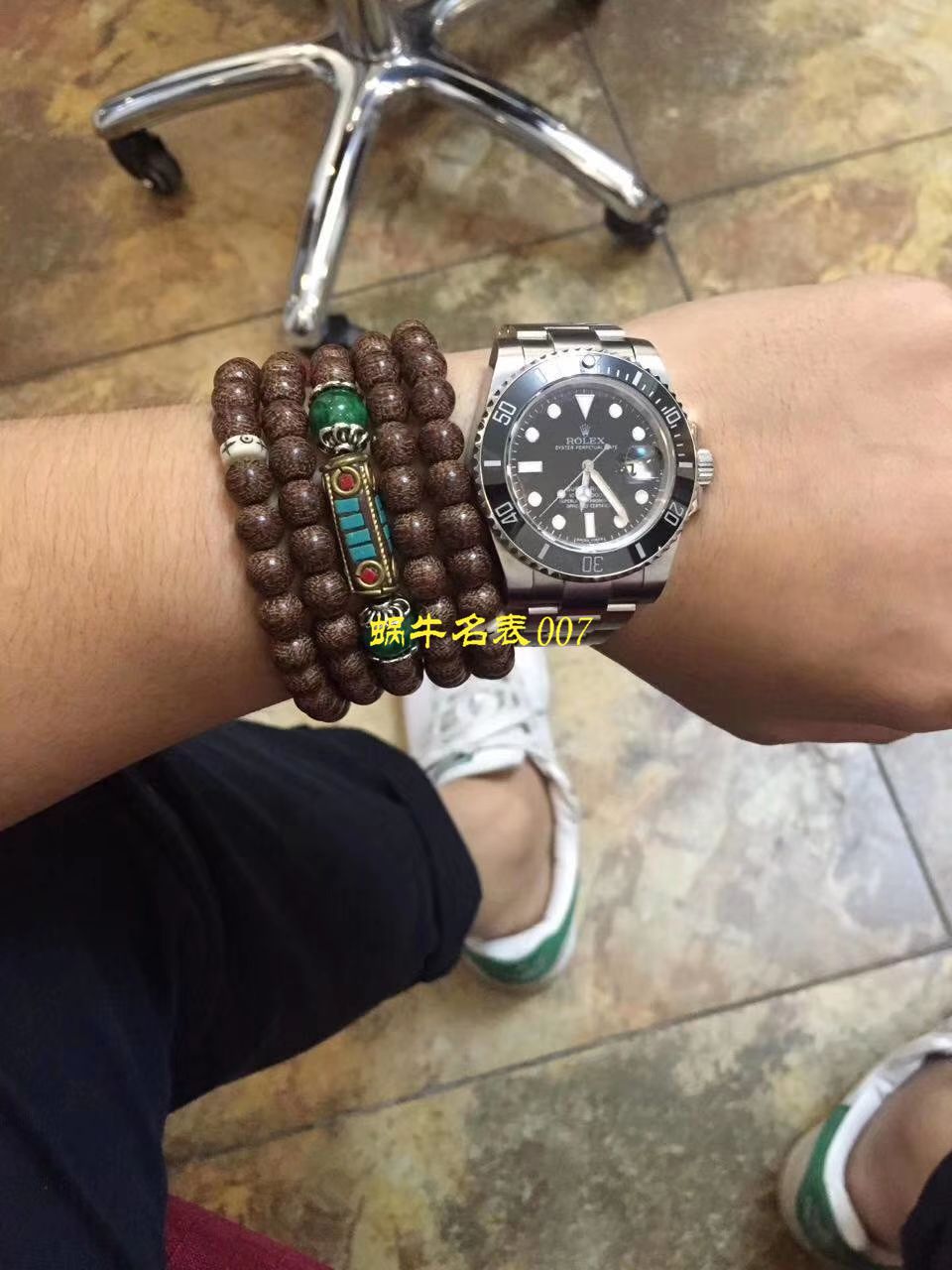 【哪里能买到好的瑞士复刻表】视频评测NOOB厂迄今为止最强ROLEX绿水鬼～V9版本黑水鬼 / FK07