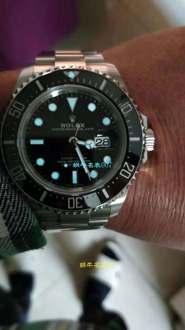 【哪里能买到好的瑞士复刻表】视频评测NOOB厂迄今为止最强ROLEX绿水鬼～V9版本黑水鬼 / FK07