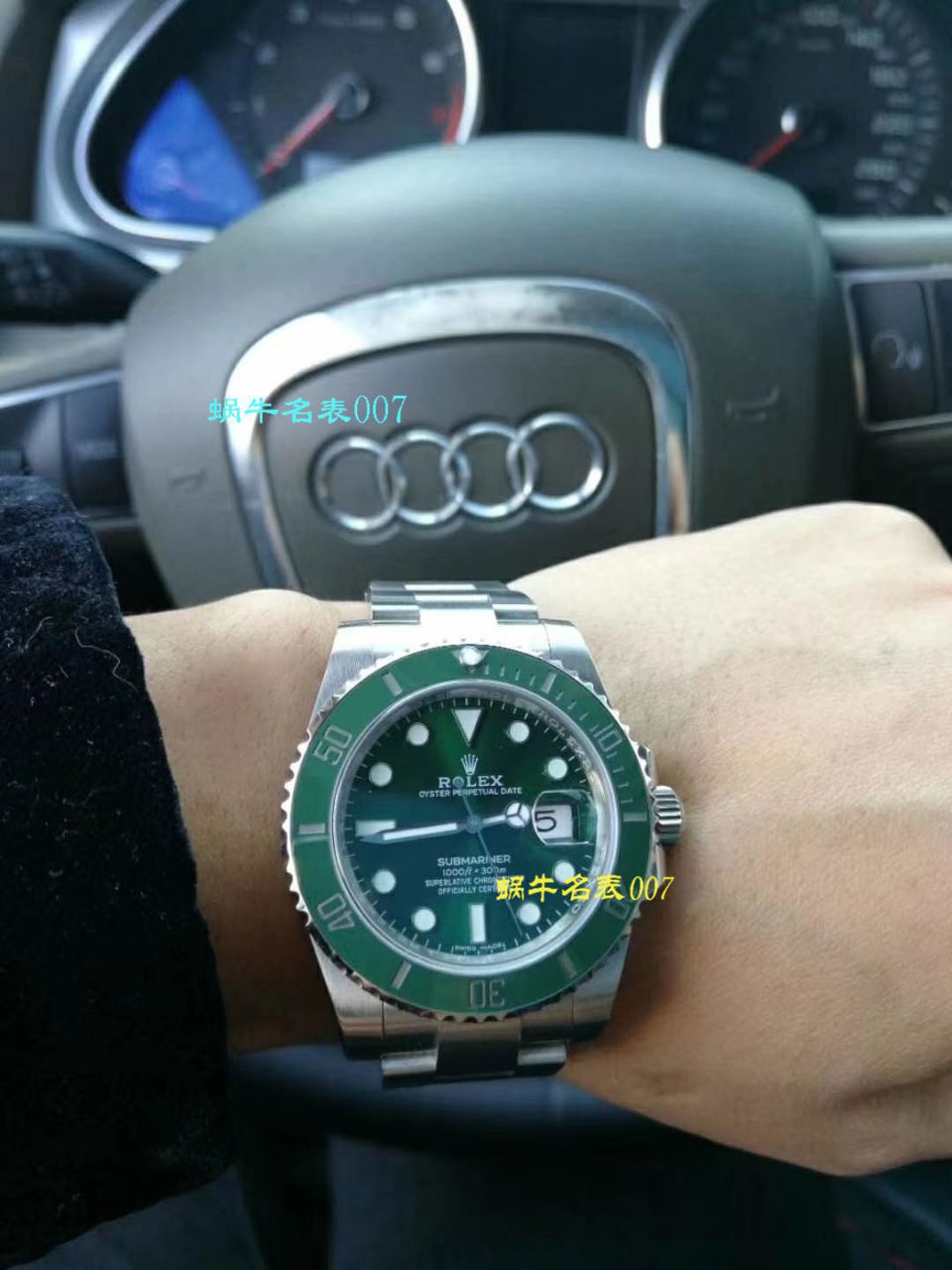 【哪里能买到好的瑞士复刻表】视频评测NOOB厂迄今为止最强ROLEX绿水鬼～V9版本黑水鬼 / FK07