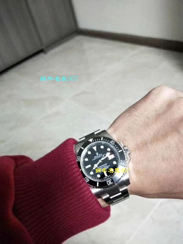 【哪里能买到好的瑞士复刻表】视频评测NOOB厂迄今为止最强ROLEX绿水鬼～V9版本黑水鬼 / FK07