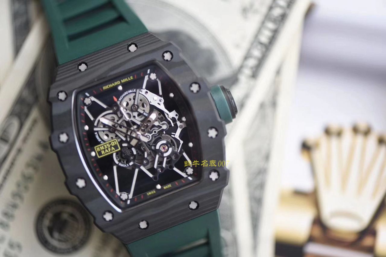 Richard Mille 理查德米勒男士系列RM 35-01，RM 35-02新配面绿带款（KV出品） / KV035 02