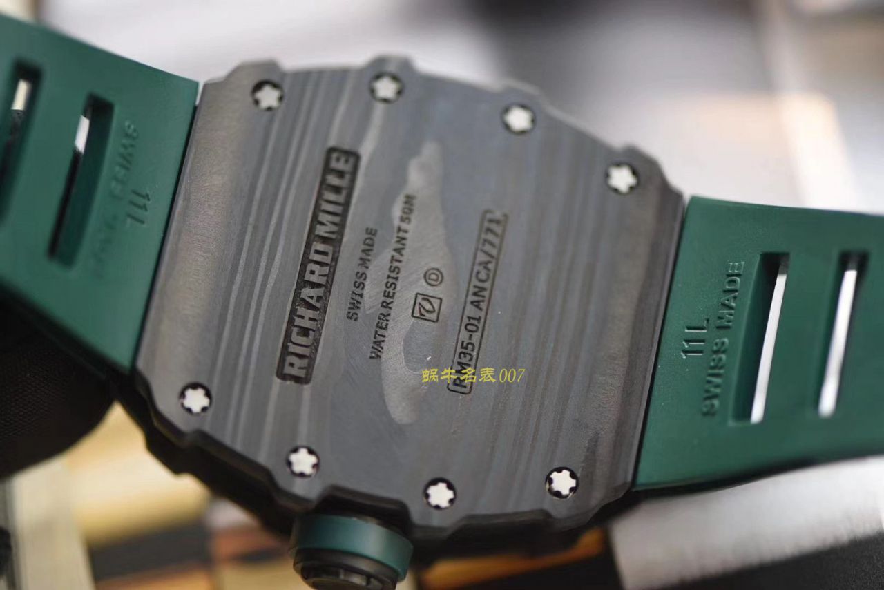 Richard Mille 理查德米勒男士系列RM 35-01，RM 35-02新配面绿带款（KV出品） / KV035 02