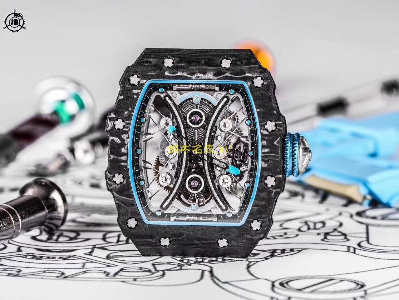 【JB厂理查德米勒复刻高仿手表】Richard Mille男士系列RM 53-01 PABLO MAC DONOUGH陀飞轮腕表 / RM 53-01