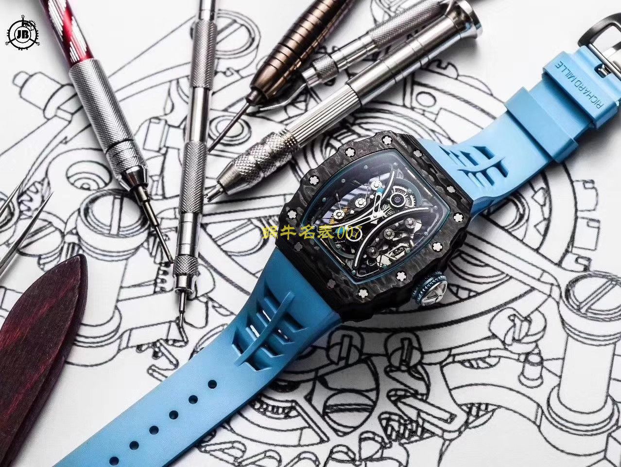 【JB厂理查德米勒复刻高仿手表】Richard Mille男士系列RM 53-01 PABLO MAC DONOUGH陀飞轮腕表 / RM 53-01