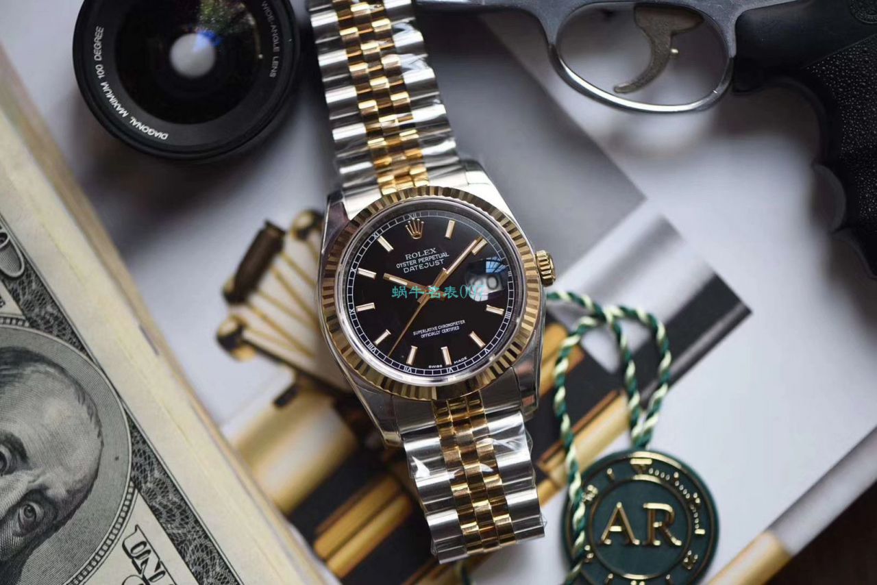 劳力士日志型系列116233银盘纪念型表带腕表,116233金盘镶钻,116233黑盘纪念表带,m126233-0015【AR一比一复刻高仿手表】 / R277