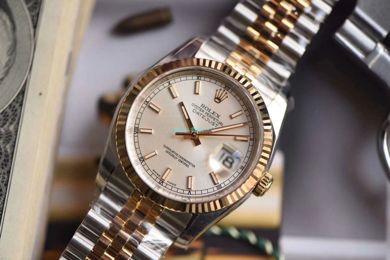 劳力士日志型系列116233银盘纪念型表带腕表,116233金盘镶钻,116233黑盘纪念表带,m126233-0015【AR一比一复刻高仿手表】 / R277