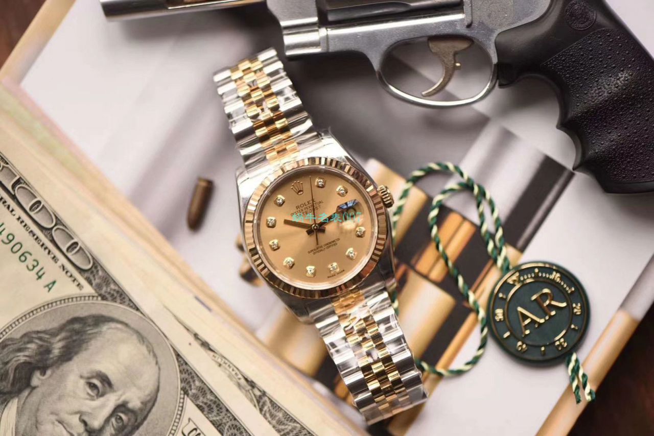 劳力士日志型系列116233银盘纪念型表带腕表,116233金盘镶钻,116233黑盘纪念表带,m126233-0015【AR一比一复刻高仿手表】 / R277