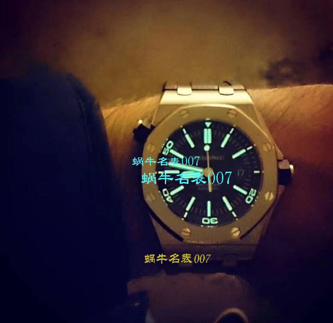 【JF一比一超A高仿】视频评测爱彼皇家橡树离岸型系列15703ST.OO.A002CA.01腕表，全新V9S超强版正式闪亮登场 / AP156