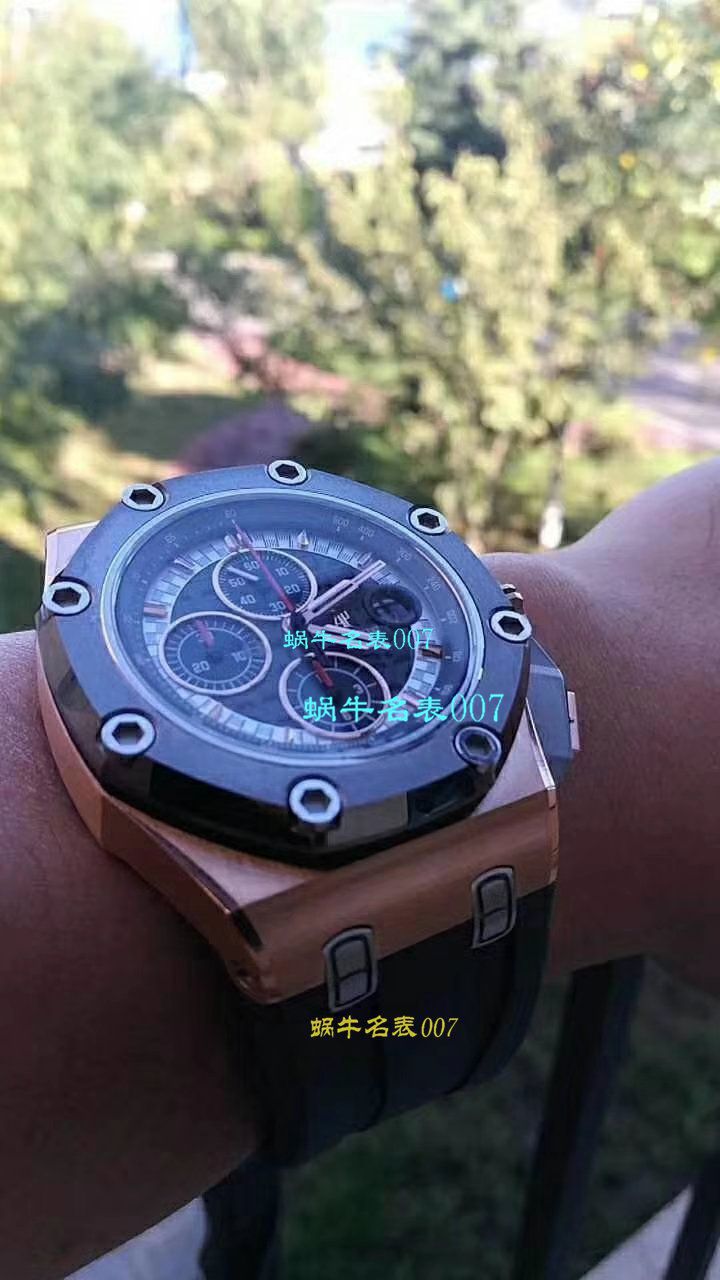 【独家视频评测JF厂一比一复刻高仿手表】爱彼舒马赫限量版26568OM.OO.A004CA.01男表 / JFAP26568OM