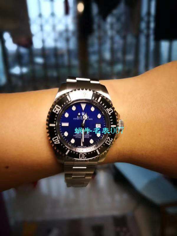 【独家视频解析】N厂V7版本超A高精仿手表劳力士海使型系列116660-98210 蓝盘腕表(蓝面渐变蓝鬼王)  / RBD0551