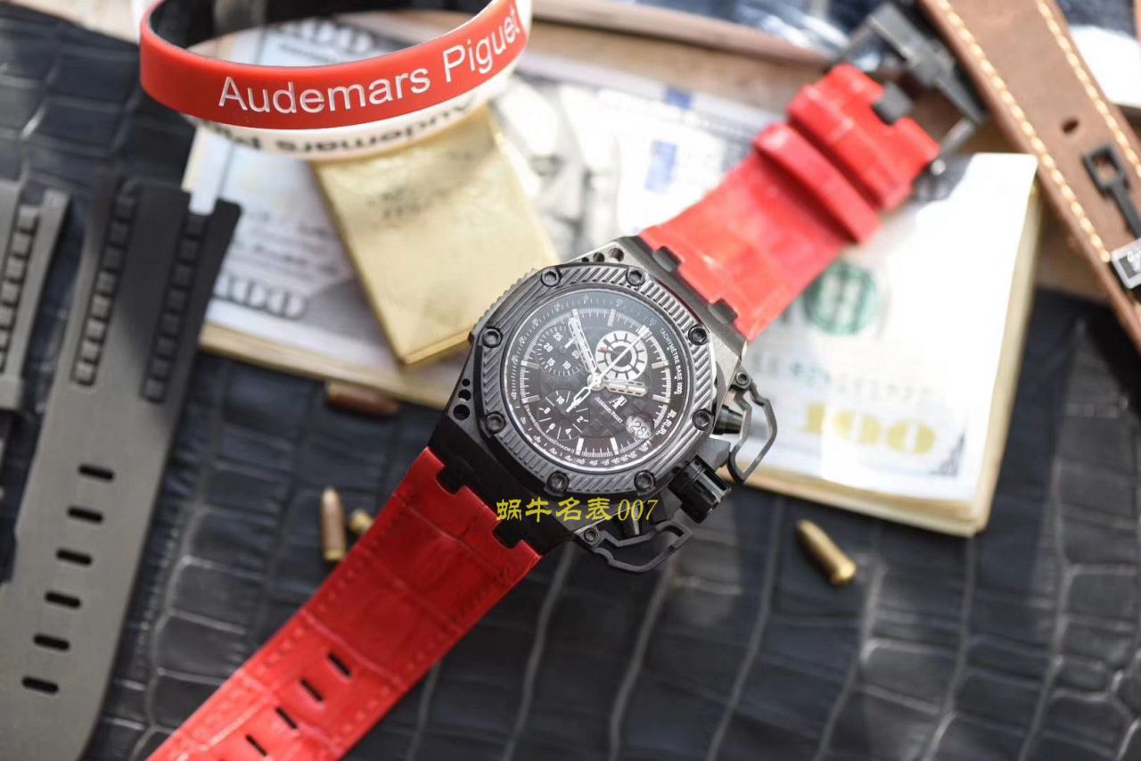 【视频评测NOOB厂顶级复刻高仿幸存者手表】爱彼皇家橡树离岸型系列幸存者26165IO.00.A002CA.01机械腕表 / AP173