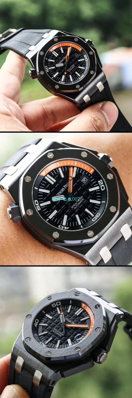 【视频评测XF厂AP复刻表】爱彼高仿皇家橡树离岸型系列15707CE.OO.A002CA.01男表 / AP176