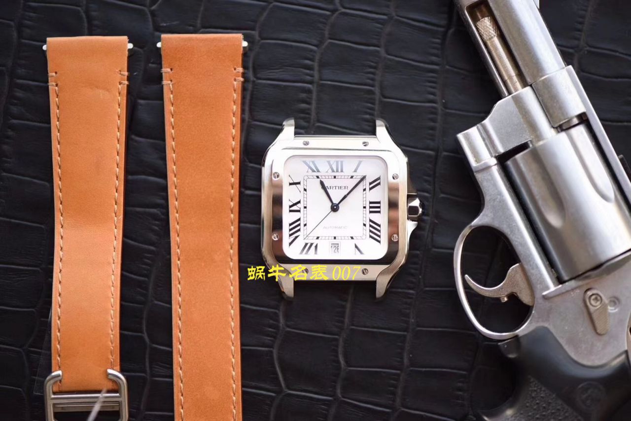 【视频评测V6厂顶级复刻高仿表】卡地亚山度士系列WSSA0009（大号）,WSSA0010（中号）腕表 / K226