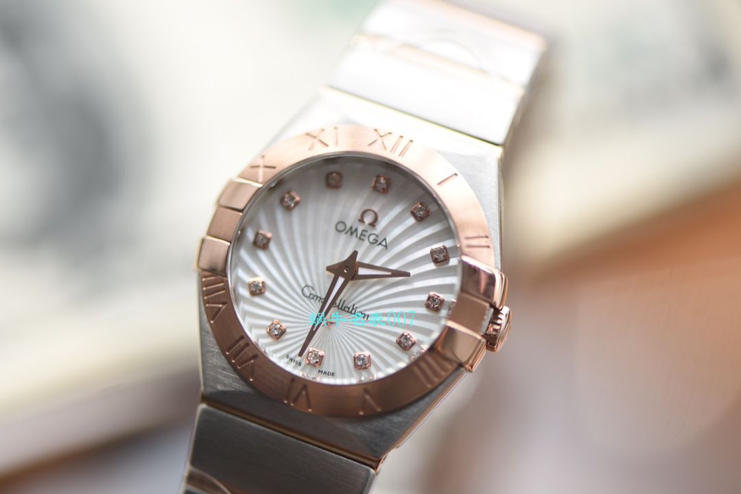 欧米茄星座系列123.10.27.60.57.001女士石英腕表（多面可选）【视频评测SSS一比一超A高仿手表】 / MAI310