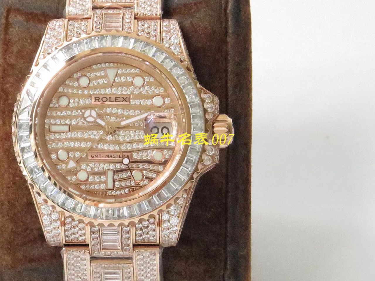 【劳力士复刻高仿表】劳力士格林尼治型II系列116769TBR-74779B腕表 / R322